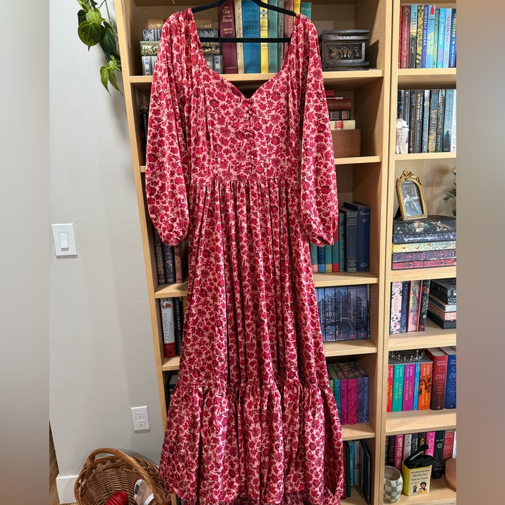 NWT Joyfolie Lorna Impact Dress in Red Floral - Picture 8 of 10